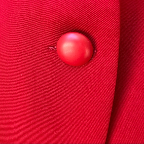 Christian Dior Red 100% Wool Long Blazer US12 Used Once!! - Picture 5 of 16
